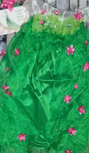 Vestido De Frozen Elsa Verde MercadoLibre
