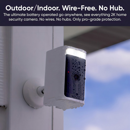 Wyze WYZECOP Cámara De Seguridad Inalámbrica 2k Hdr Color Negro