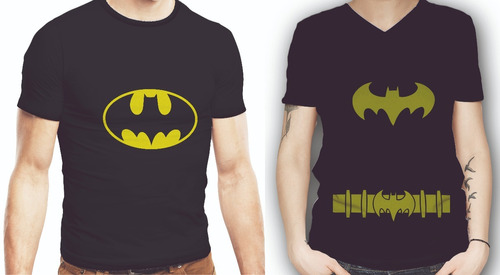 2 Playeras Pareja Batman Batichica Dc Comics Regalo