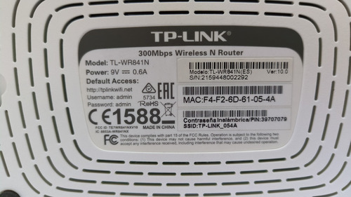 Router Tp-link Tl-wr841n Blanco 300 Mbps (Usado)