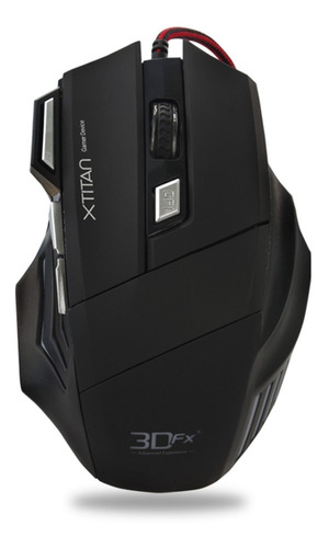 Mouse Gamer 3dfx Xtitan Professional 3200dpi Negro