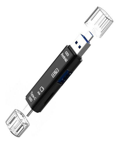 Adaptad Otg 5 En 1, Usb V8/ Tipo C//usb/sd/usb A