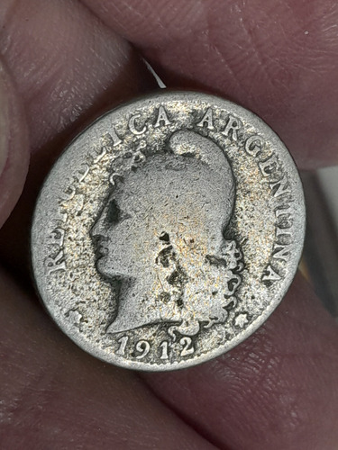 Moneda Argentina 20 Centavos 1912 Cj#63 Ref60