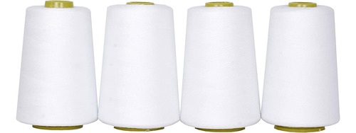 Hilo De Coser Cono De 4000mtrs Blanco  X 12 Unidades