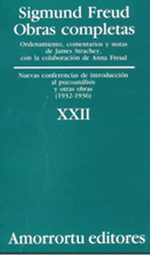 22. Obras Completas Sigmund Freud. Nuevas Conferencias De In