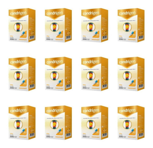 Imagem 1 de 1 de Maxinutri Condriflex Colágeno 40mg C/30 (kit C/12)