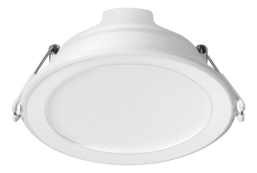 Luminario Led Empotrado Redondo, 7w, 6500k, Volteck 25087 Color Blanco