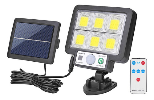 Luz Solar E Impermeable De 100cob Con Sensor De Movimiento