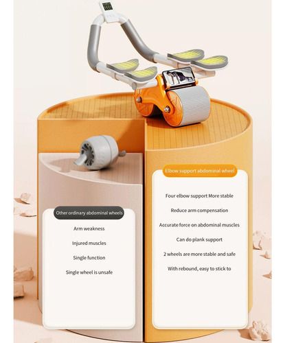 Ab Wheel Para Hacer Ejercicio Rodillo Abdominal Con Soporte