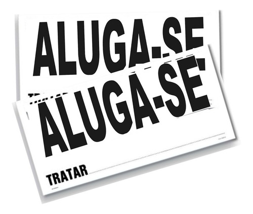 Placa Indicativa Aluga-se Com 2 Unidades