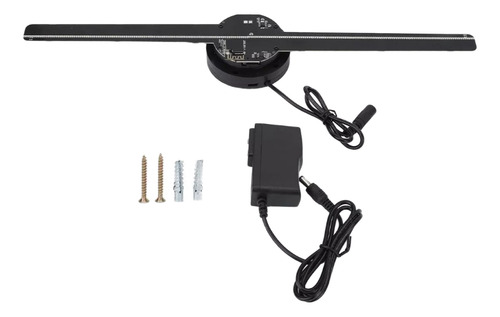 Ventilador Holográfico 3d Led Negro Proyector De Imag