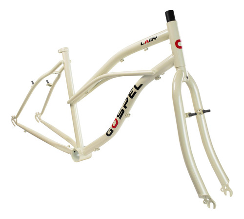 Cuadro Para Bicicleta R26 Lady Con Tijera Blanco Lady Gospel