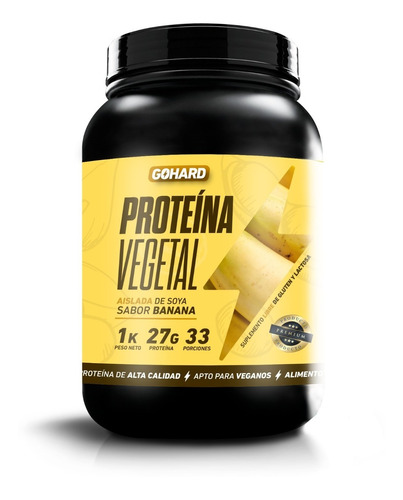 Proteína Vegetal Vegana Gohard 33 Servicios Banana 