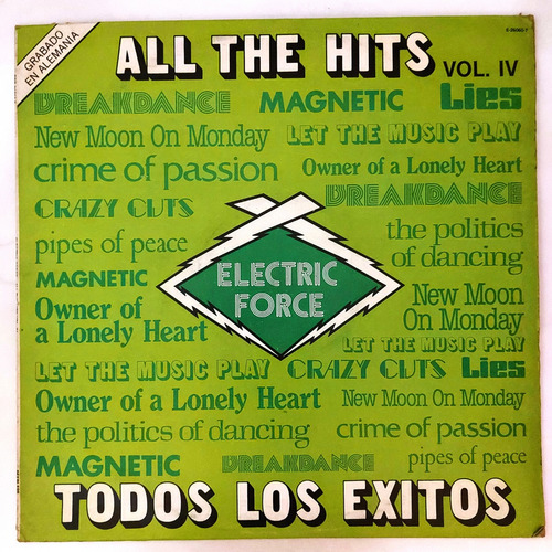 Electric Force - All The Hits Vol. 4  Lp