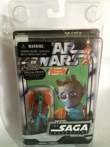 Greedo The Saga Collection Star Wars Tarjeta Vintage Hasbro