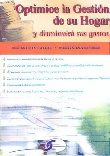 Optimice La Gestion De Su Hogar, De Roldan Viloria. Editorial Copyright,ediciones En Español
