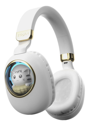 Auriculares Inalámbricos Rgb Cute Cat Bluetooth