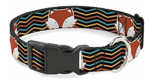 Cat Collar Breakaway Fox Face Stripes Black Multi Color 8 To