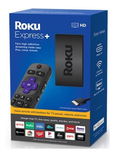 Roku Express+ Plus Smart Tv Hd Hdmi Netflix Youtube