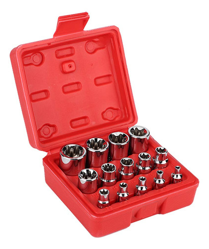 Star Bit Socket, 14 Piezas Torx Star Bit Socket Set Acero 6