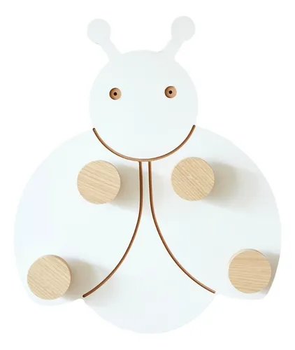 Perchero Infantil Pared Deco Nordico Gancho Colgante