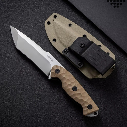 Faca Tática Fulltang 8mm G10 Aço Vg10 Edc C/ Bainha Kydex