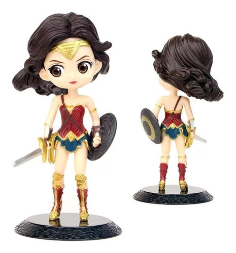 Figura Wonder Woman - Mujer Maravilla 16 Cm Dc Comics Heroes