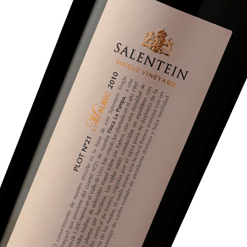 Vino Salentein Single Vineyard Malbec Plot N°21 Uco Mendoza 