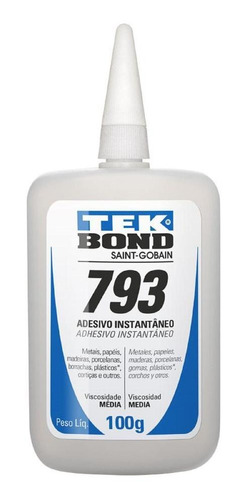 Cola Instantânea 793 100g Bico Anti Entupimento Tekbond