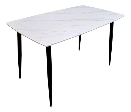 Mesa Elegante Para Comedor Estilo Minimalista Tipo Mármol