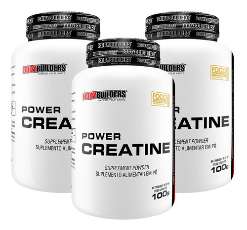 Kit 3x Creatina 100g Bodybuilders