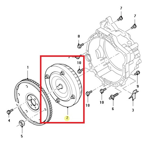 Convertidor Caja Automatica Ford Focus Ecosport 2.0 Original