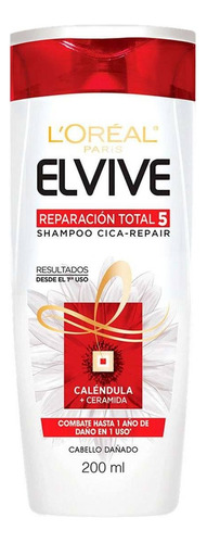 Shampoo L'oreál Paris Elvive Reparación Total 5, 200ml