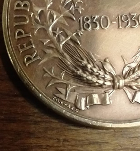 Imagen 5 de 6 de Antigua Medalla Centenario Republica Del Uruguay 1930