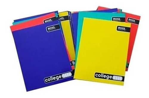 Pack 10 Cuadernos College Ross 5mm 80 Hojas