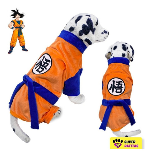 Disfraz De Goku Para Perros Talla 4