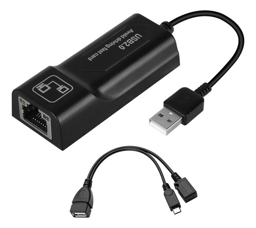 Adaptador Lan Ethernet Puertos Macho Hembra Usb Otg Hub