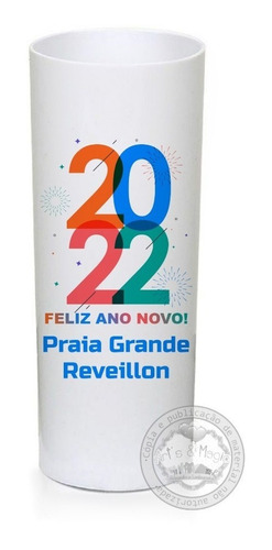 Imagem 1 de 5 de 20 Copo Long Drink Personalizado De Ano Novo - Réveillon