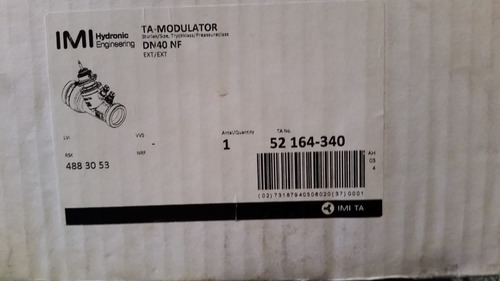 Válvula Controle Proporcional Ta Modulator + Slider750 Plus