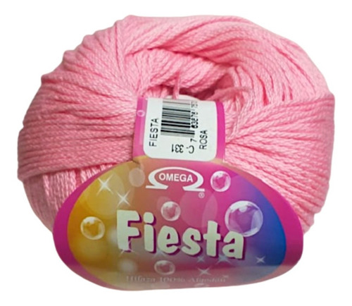 Hilaza Fiesta 100% Algodón Madejas De 100g Color Rosa