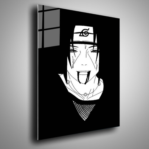 Cuadro Metalico Itachi Sharingan Sangre Anime Arte 40x60