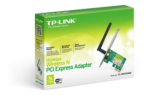 Placa De Red Pci-e Tp-link Tl-wn781nd 150mbps Wireless N