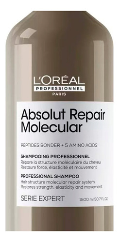 Loreal Absolut Repair Molecular Shampoo Reparador Grande