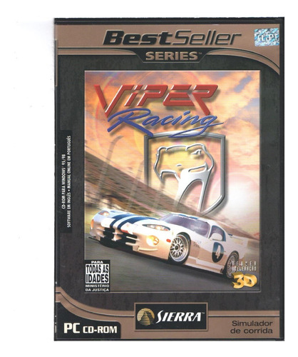 Game Viper Racing Jogo Pc Cdrom (simulador Corrida) Orig Nov
