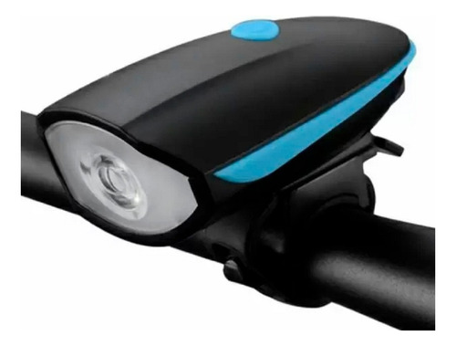 Luz Linterna Para Bicicleta Con Pito Recargable 250 Lumens