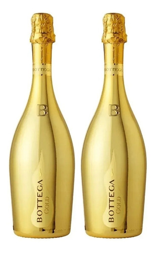 Champagne Bottega Prosecco Gold X750cc X2 Unidades