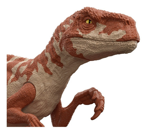 Dinossauro de brinquedo vermelho Atrociraptor do Jurassic World