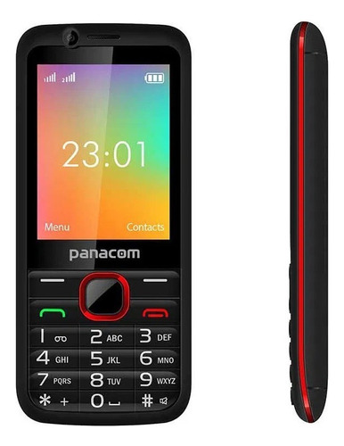 Panacom MP-1124 Dual SIM 4 GB  black y red edge 512 MB RAM