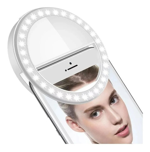 Imagen 3 de 10 de Aro Luz Led Celular Selfies Recargable Anillo Ring Light Usb