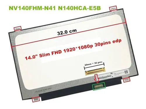 Display Acer Aspire A514-51g E5-474 E5-475 E5-476 A314-41